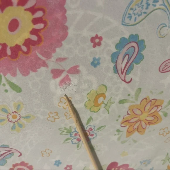 Pottery Barn Kids Floral Sheet Set - Pink, Red, Green - Picture 3 of 3